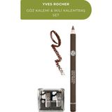 Yves Rocher 1.1 G Dağıtılabilir Kremsi Doku Mat Göz Kalemi + Ikili Kalemtraş Kahve - Kahverengi