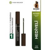 Yves Rocher 48 Saat Etkili Kaş Sabitleyici Maskara Fiber Fırçalı Doğal Görünüm 4 ml Koyu Kahve - Koyu Kahverengi