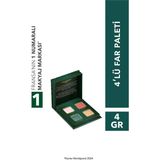 Yves Rocher 4’lü Far Paleti Işıltılı Renkler ile 4 gr Göz Makyajı İçin Özel Yılbaşı Tonları NATURE-797 - Çok Renkli