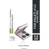 Yves Rocher 4’lü Far Paleti – Siyah Iris, Yüksek Pigment, Gün Boyu Kalıcı - RENKLİ