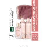 Yves Rocher Evidence Mini Parfüm Serisi Kadife Çantalı 3’lü Set 9916920 100 ml EDP Hediyelik Ürün
