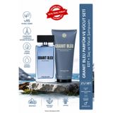 Yves Rocher Granit Bleu Bergamot & Okyanus Yosunu Notalı Erkek 2'li Parfüm Bakım Seti - 100 ml VL-GRNSET100-2LI