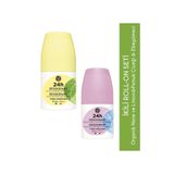 Yves Rocher İkili Roll-on Deodorant Seti, Pamuk Çiçeği & Ebegümeci ve Organik Nane & Limon