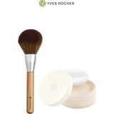Yves Rocher Pudra Fırçası ve Vegan Sabitleyici Toz Pudra Makyaj Seti