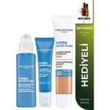 Yves Rocher Serum 30 ml Göz Kremi 15 ml Bb Krem SPF50 40 ml Hydra Water Pump 3'lü Nem Bakım Seti Orta