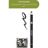 Yves Rocher Yoğun Renk Veren Mat ve Kremsi Göz Kalemi 1.1 G + Ikili Kalemtraş Siyah