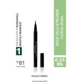Yves Rocher Yoğun Siyah Keçe Uçlu Eyeliner 0.55 ml Uzun Süre Kalıcı ve Vegan Formül