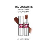 Yves Saint Laurent Loveshine Candy Glaze Parlatıcı Etkili Ruj 14 Scenic Brown 4936968817854