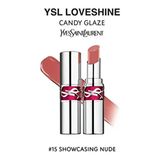 Yves Saint Laurent Loveshine Candy Glaze Pembe Renkli Parlatıcı Etkili Ruj 15 Showcase Nude Stick 4936968817861