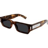 Yves Saint Laurent Saint Laurent Paris SL 660 002 54-18 Kadın Güneş Gözlüğü – Kahverengi Asetat Çerçeve, Füme Mat Cam, UV400