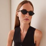 Yves Saint Laurent Saint Laurent Paris SL751 Jeanne 001 50-19 Unisex Güneş Gözlüğü – Siyah Asetat Çerçeve, Füme Mat Cam, UV400