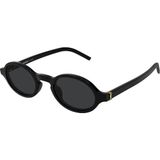 Yves Saint Laurent Saint Laurent Sl M161 001 Black Oval Unisex Gunes Gozlugu - Siyah