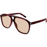 Yves Saint Laurent Saint Laurent YSL 596 Dune 003 56 Unisex Güneş Gözlüğü - Kahverengi