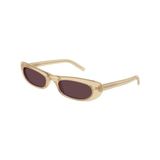 Yves Saint Laurent Sl 557 Shade 007 Mor Kadın Güneş Gözlüğü - Şeffaf - Mor