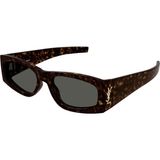 Yves Saint Laurent Sl M140 003 Güneş Gözlüğü Kahverengi Çerçeve ve Gri Cam ile Erkekler İçin