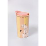Yvonne Ellen Animals Pembe Porselen Kupa 300 ml
