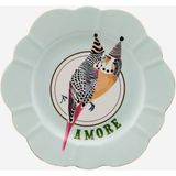 Yvonne Ellen Animals Yeşil Porselen Kahvaltı Tabağı 23 cm - Sofra Grubu