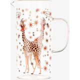 Yvonne Ellen Animals Zürafa Şeffaf Cam Sürahi 1300 ml