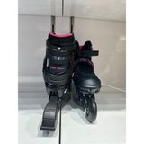 YVZ Classic Alüminyum Paten Ayarlanabilir 2+2 2+1 Alıştırma Profesyonel Ürün Siyah-Pembe Renk - 31 - 34