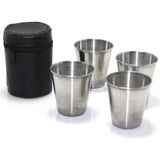 Yvz Store 4 Lü Sılver Shot Bardak Seti - 0 - Siyah