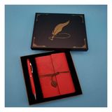 Yvz Store Defter Kalem Kırmızı Renk Dekoratif Hediyelik