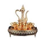 YWangQiang Saray Şarap Seti Vintage Yüksek Tabak Şarap Tenceresi Şarap Desteği El İşi Dekorasyon (Renk: B, Boyut: Tek Beden Beden) (Tek Beden Boyu)