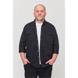 YXC Erkek Gömlek Slim Fit Erkek Kot Gömlek Füme 110-115 KİLO 5XL UYGUN OLUR