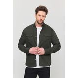 YXC Trend Maker Slim Fit Erkek Dar Kesim Pamuklu Kot Gömlek - Haki