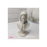 Yy0971 Kaideli Mozart Büst Biblo Silikon Kalıp