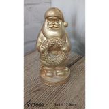 Yy7001 Çelenk Tutan Noel Baba Biblo Silikon Kalıp