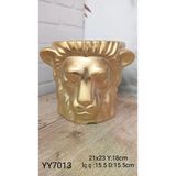 Yy7013 Aslan Kafası Saksı Silikon Kalıp