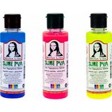 YYB Sıvı Yapıştırıcı Slime Fosforlu Pembe + Mavi + Sarı 70 ml