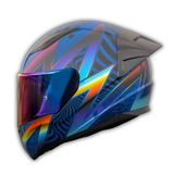 YYK LS2 Rapid 2 Race Optik Mat Mavi-Mor Kask – Polikarbon Dış Kabuk, Çoklu Boyut Seçenekleri, Geliştirilmiş Havalandırma, Buhar Girmeyen Vizör, ECE 22.06 Sertifikalı (2XL)