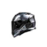 YYK Storm 2 Jeans Siyah Vizörlü Motosiklet Kaskı, ECE 22.06 Sertifikalı Kapalı Kask, Dahili Güneş Vizörlü, Yüksek Performanslı KPA Dış Kabuk, Gelişmiş Havalandırmalı Unisex Kask (L)
