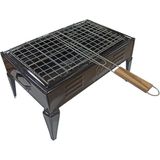 Yz Makina Piknik İçin Uygun 25x40x22 cm Alaşım Çelik Küçük Mangal Taşıma Kolu ile Pratik Kullanım