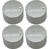yzcpart Arçelik O 707 Ewı Uyumlu Ankastre Ocak Düğmesi Silver