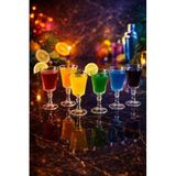 YzHome 6 Kişilik Cam Ayaklı Kahve Yanı Bardağı Meşrubat Kokteyl Bardak 180ml
