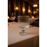 YzHome 6 Lı Ayaklı Kristal Cam Meşrubat Kokteyl Bardağı Bardak 280ml