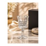 YzHome 6 Lı Ayaklı Kristal Kesme Cam Kahve Yanı Su Bardağı Bardak 85ml