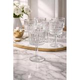 YzHome 6'lı Cam Ayaklı Kahve Yanı Su Bardağı, 85ml, Beyaz yz.wardy09460