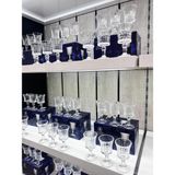 Yzhome 6'lı Cam Ayaklı Kahve Yanı Su Bardağı Bardak 120 ml - Şeffaf