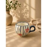Yzhome Acar Porselen Lüks Desenli Kahve Meşrubat Çay Bardağı Bardak Kupa 325ML - Yeşil