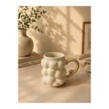YzHome Acar Porselen Lüks Üzüm Desenli Kahve Meşrubat Çay Bardağı Bardak Kupa 325ml