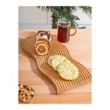 YzHome Bambu Oval Sunum Tabağı Tabak Sunumluk 39*17CM