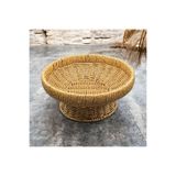 YzHome Hasır Rattan Ayaklı Meyvelik Sepet Bol Kase Çok Amaçlı 10*24CM