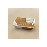 Yzhome Orta Boy Dikdörtgen Hasır Servis Sunumluk Sepet Organizer Düzenleyici Ekmeklik 27*20CM