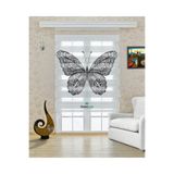 Yznhome Dantel Kelebek Desenli Zarif Zebra Perde – YZN-731