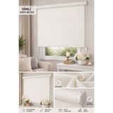 Yznhome Kalın Keten SİMLİ Düz Zebra Güneşlik Stor Perde (KIRIK BEYAZ) – Ithal Kumaş