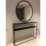 Z Design Home 120 cm Dresuar + 90 Çap Ayna - 1/100 Toz Ceviz