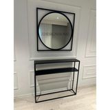 Z Design Home 85 cm Ayna, 100X20X90 cm Dresuar Zdesıgnhome Z02 - Siyah